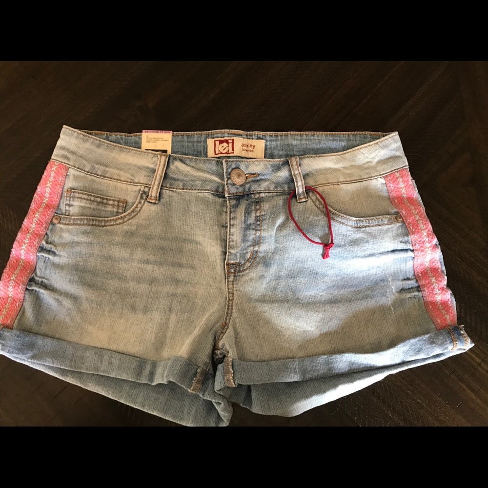Denim shorts